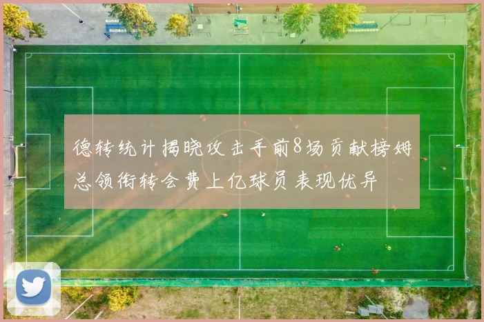 德转统计揭晓攻击手前8场贡献榜姆总领衔转会费上亿球员表现优异
